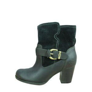 Timberland Anti-Fatigue Earthkeeper Black Leather Waterproof Mid Boots Size 7